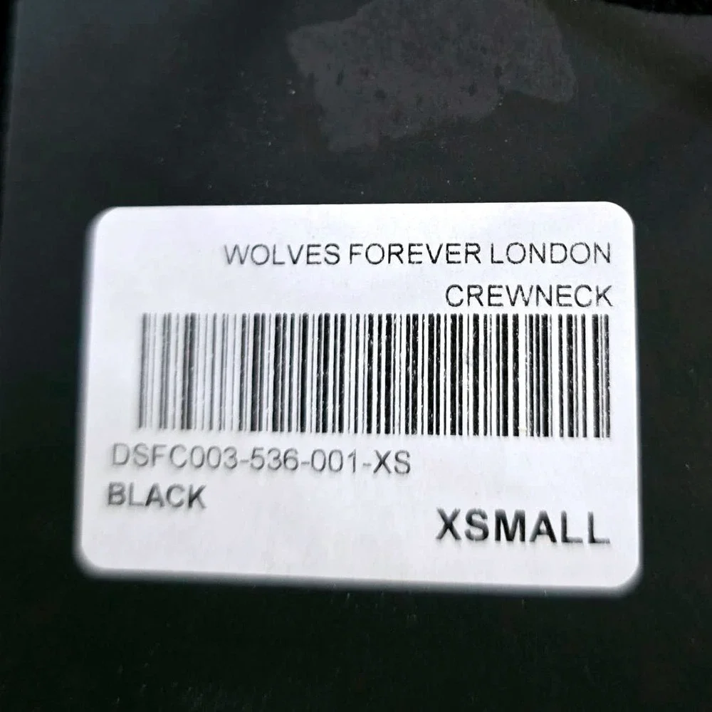 Darc‎ Sport Wolves Forever London Crewneck Black Pink MMXV  XS Unisex O/S